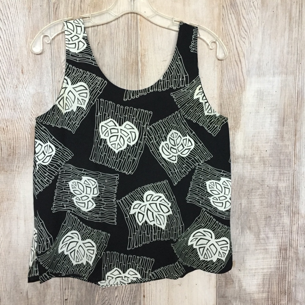 Sleeveless Silk Top S